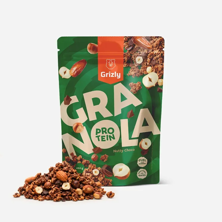 Granola mit Protein Haselnuss und Dattel-Schoko 6 x 450 g